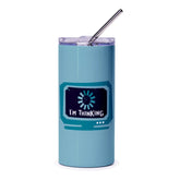 I'm Thinking Vintage Computer Graphic Tumbler product type